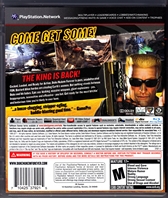 Sony PlayStation 3 Duke Nukem Forever Back CoverThumbnail